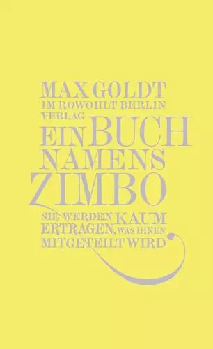 Ein buch namens zimbo sie - buch,